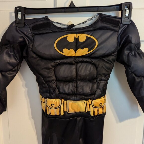 Infant Boys One-Piece Batman Costume DC Muscle Chest Rubies sz 4T NO CAPE - Picture 2 of 10